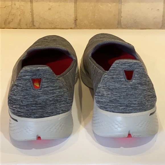 Skechers Womens Go Walk SN14165 Size 10 Gray TextileSlip On Comfort Walking Shoe - Picture 5 of 8